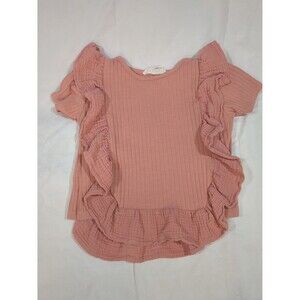 Jessica Simpson 3T cotton blend ruffle t-shirt girls kids summer school play